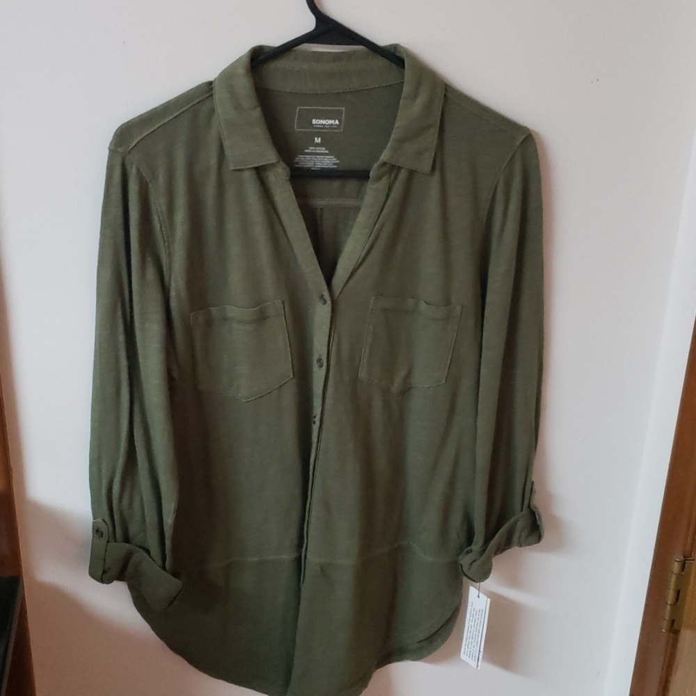 quarter length button up shirts